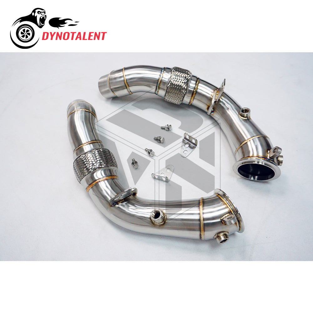 Dynotalent SS304 3.0'' DOWNPIPE FOR BMW F10 M5 F12 F13 M6