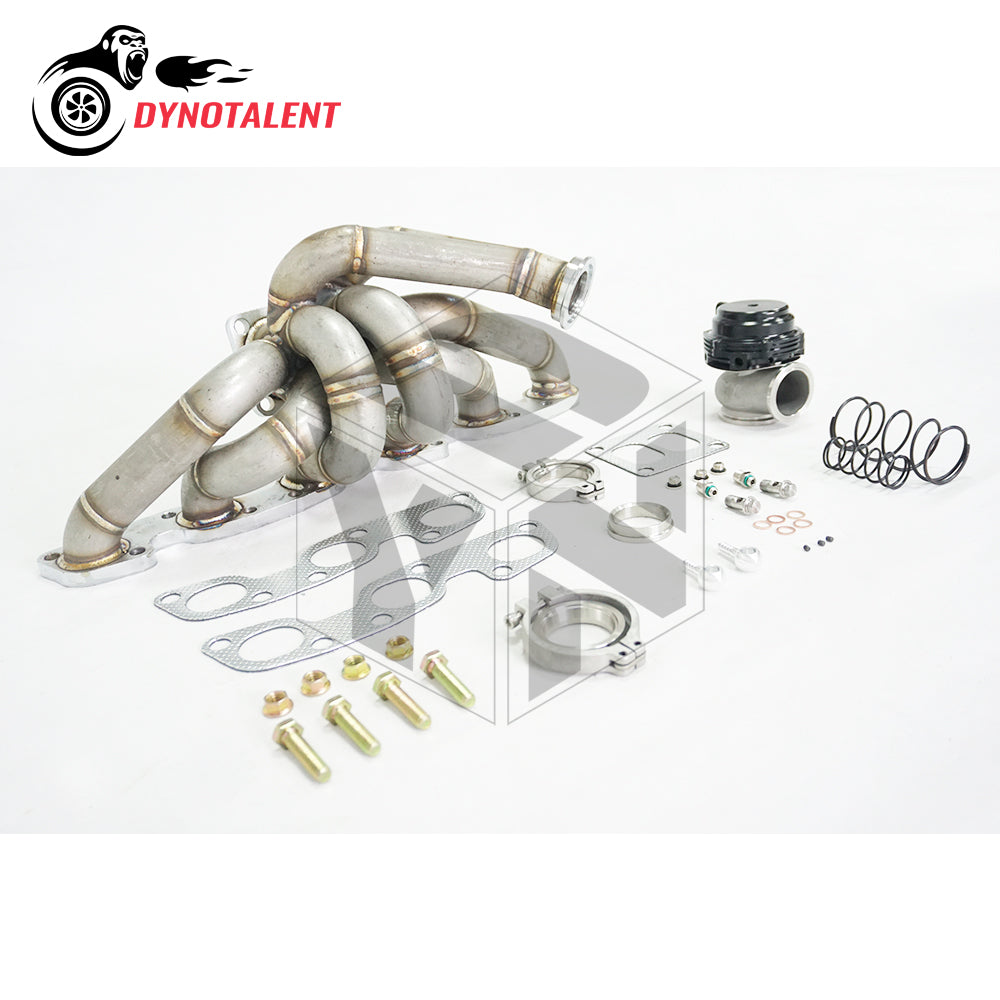 Dynotalent T4 Twin Scroll Turbo Manifold With 44mm Wastegate For Nissan Skyline GTR R33 R32 R34 RB26 RB26DET