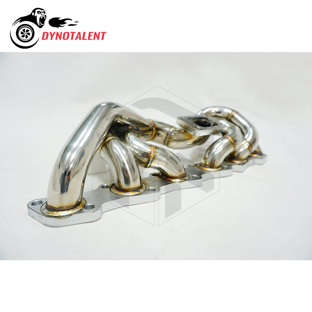 Dynotalent 44mm V band 42mm STAINLESS STEEL T3 Exhaust Low Mount MANIFOLD Turbo Header For RB20 RB25 Skyline R32 R33 R34 RB20DET