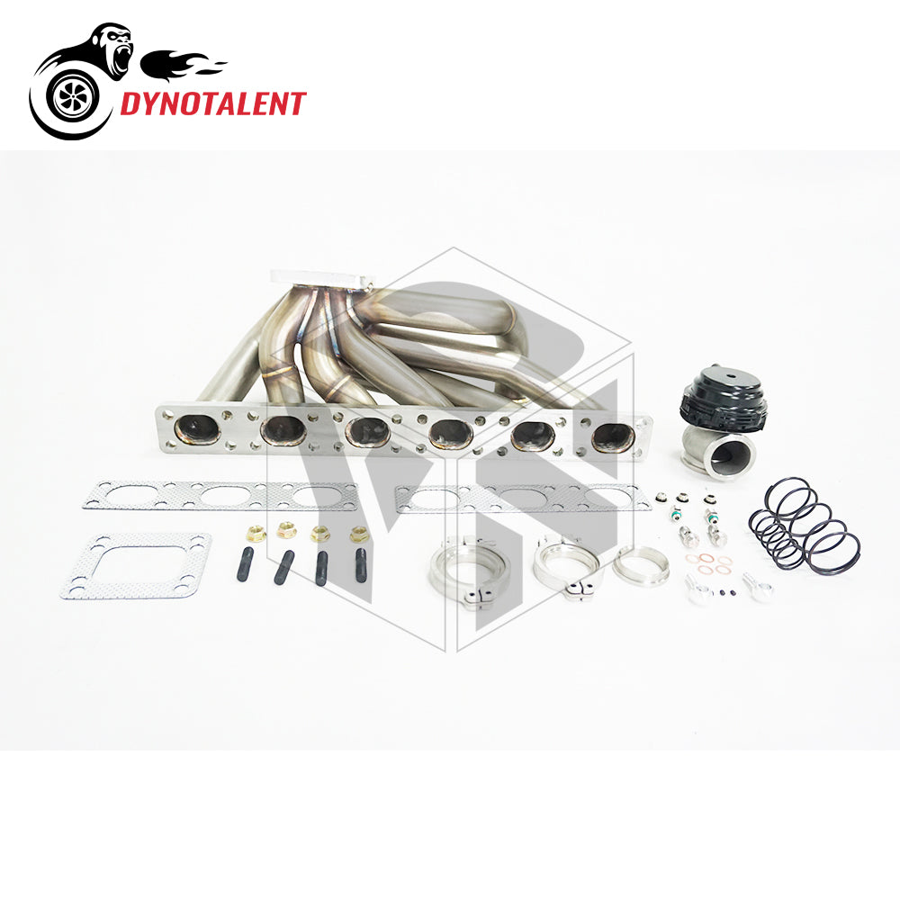 Dynotalent T3/T4 High Quality 3.0mm thick 42mm Sandblasting Turbo Manifold With 44mm Wastegate For BMW E30 E34 24V M50/M52/S50/S52