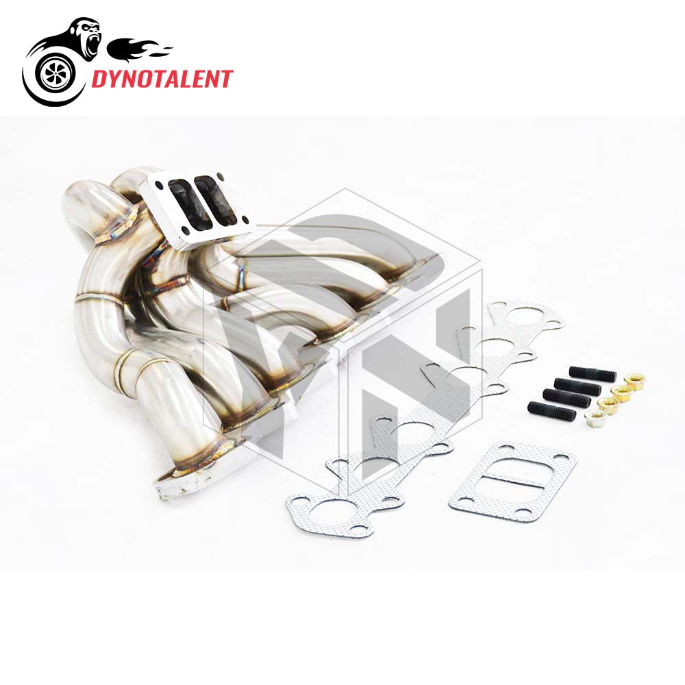 Dynotalent SS304 T3 Twin Scroll Turbo Equel length Manifold Exhaust Fits for TOYOTA Supra 2JZ-GTE 2JZ 93-97