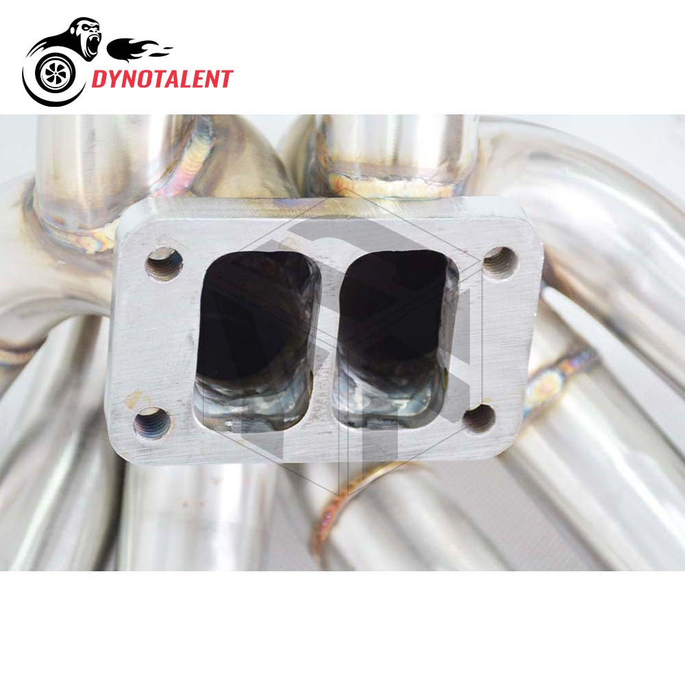 Dynotalent S304 T3 Twin Scroll Turbo Equel length Manifold With 44mm wastegate For TOYOTA Supra 2JZ-GTE 2JZ 1993-1997