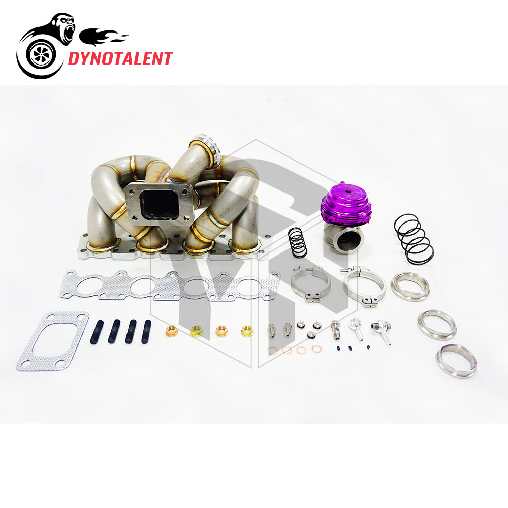 Dynotalent High Quality 3mm Thick schedule 48mm Turbo Manifold With 44mm Wastegate For A4 1.8L 1999-2004