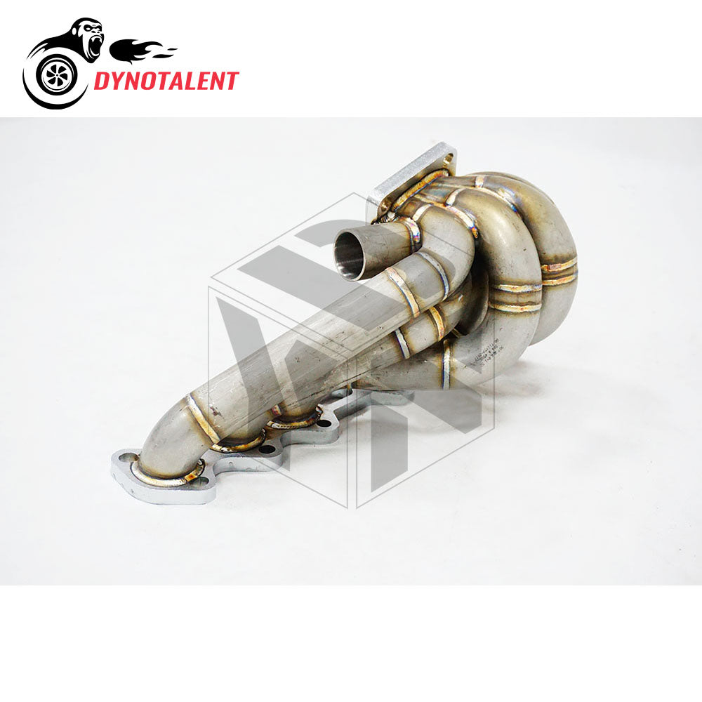 Dynotalent 3mm Thick schedule 40 Stainless Steel Equal Length T4 Turbo Manifold Supra 2JZGTE 2JZ-GTE 2JZ GTE 1993-1998