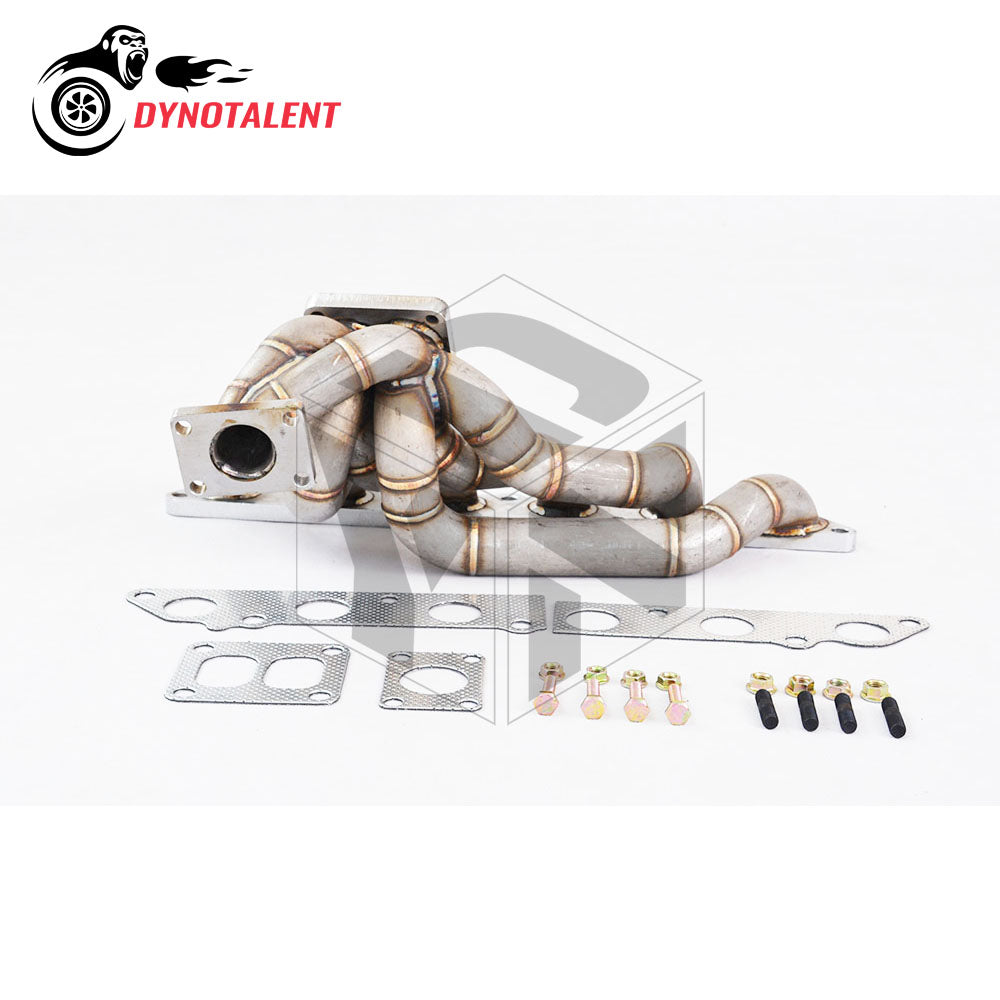 Dynotalent T4 Twin Scroll 7MGTE Turbo Exhaust Manifold SS304 for Toyota Supra MK3 86-92