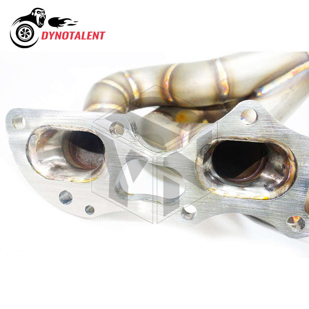 Dynotalent SS304 3.0mm Thick Brushed Long Tube Header Exhaust Manifold Porsche 991.1 3.8L