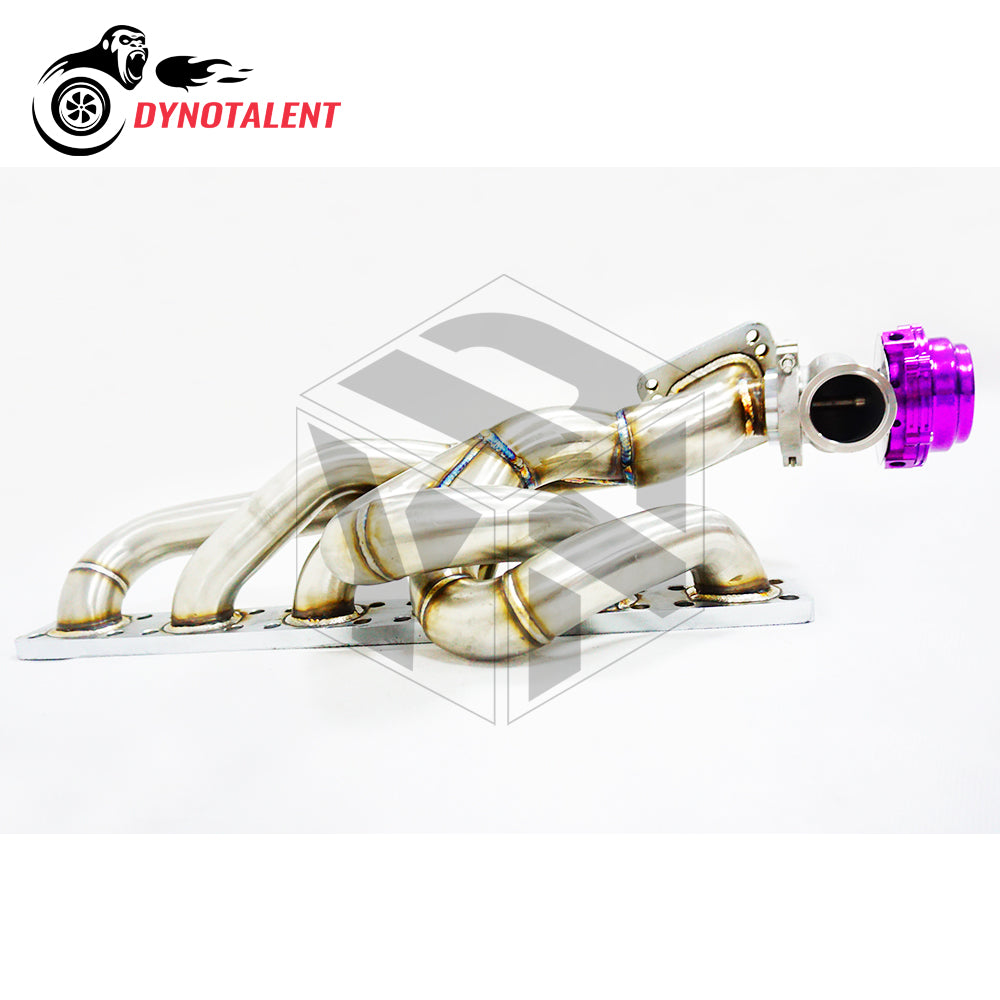 Dynotalent T3T4 OD 42mm 3.0mm Thick TOP MOUNT Exhaust Manifold With 44mm Wastegate For E36 M50 M52 S50 S52 E36 E39 1999-2001