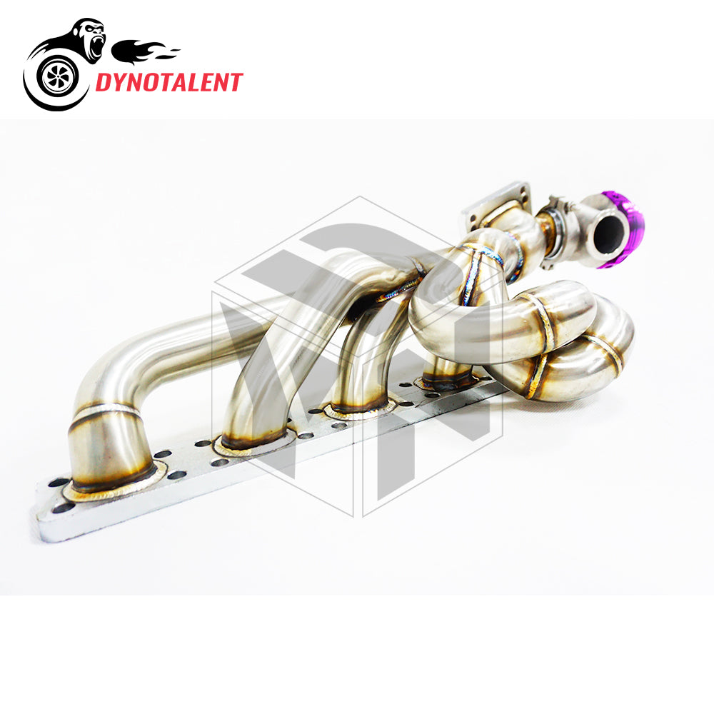 Dynotalent T3T4 OD 42mm 3.0mm Thick TOP MOUNT Exhaust Manifold With 44mm Wastegate For E36 M50 M52 S50 S52 E36 E39 1999-2001