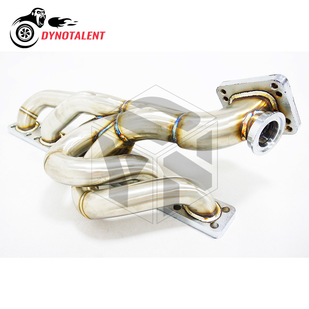 Dynotalent T3T4 OD 42mm 3.0mm Thick TOP MOUNT Exhaust Manifold With 44mm Wastegate For E36 M50 M52 S50 S52 E36 E39 1999-2001