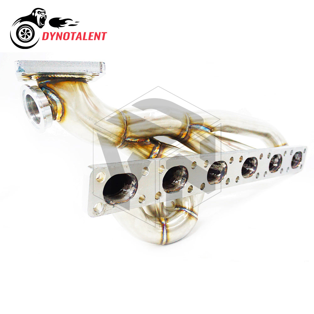 Dynotalent T3T4 OD 42mm 3.0mm Thick TOP MOUNT Exhaust Manifold With 44mm Wastegate For E36 M50 M52 S50 S52 E36 E39 1999-2001