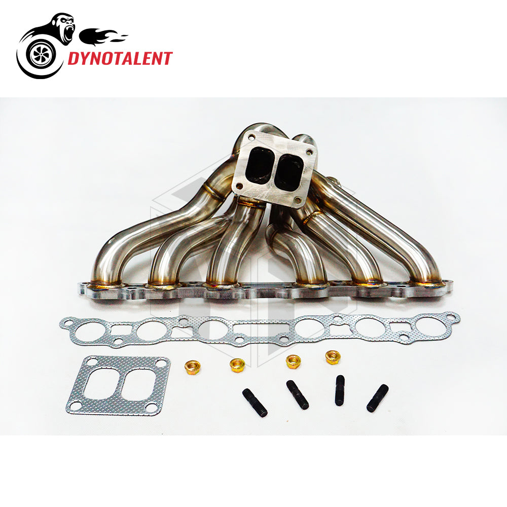 Dynotalent 42mm OD T4 twin scroll equal length Turbo Manifold Lexus GS300 Mk4 2JZGE 1993-1998