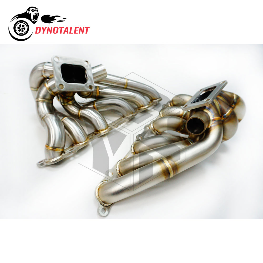 Dynotalent 3mm Thick Steam Pipe SS304 T4 Turbo Manifold for ToYoTa Supra 2JZ GE 1993-1998