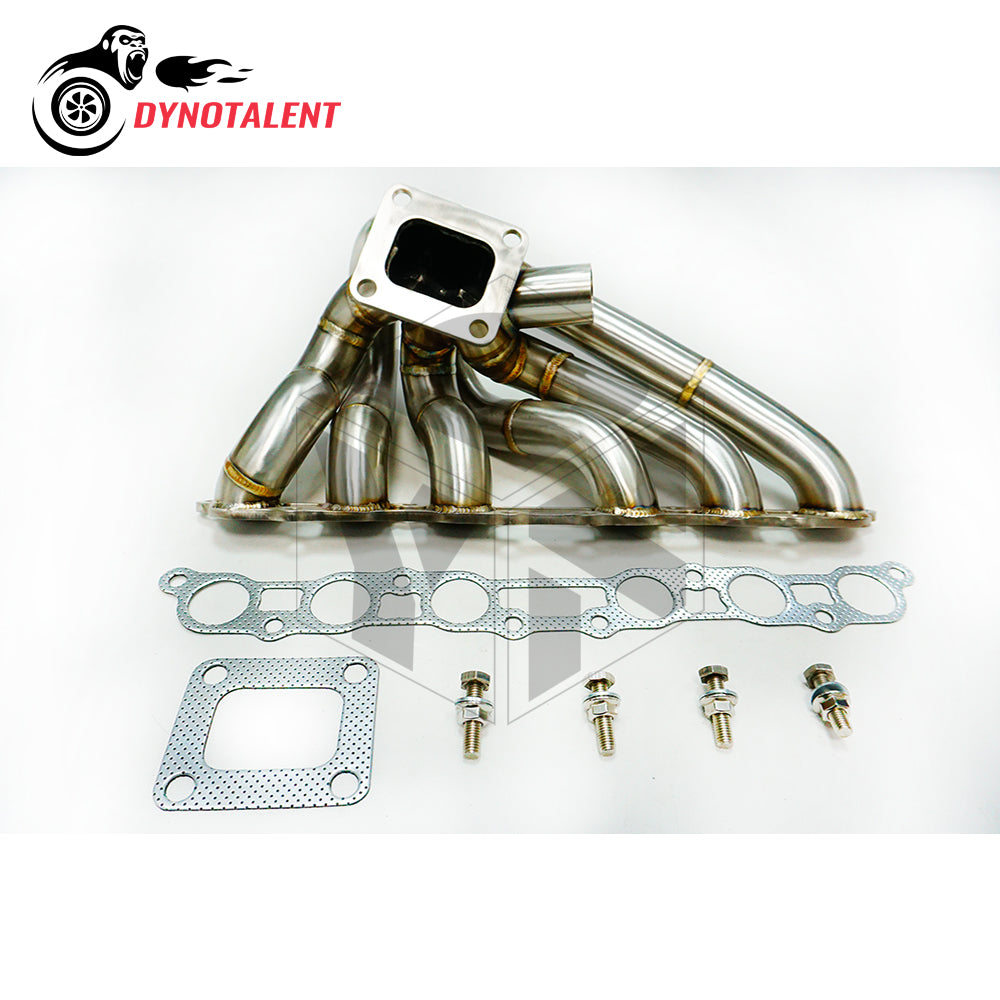 Dynotalent 3mm Thick Steam Pipe SS304 T4 Turbo Manifold for ToYoTa Supra 2JZ GE 1993-1998