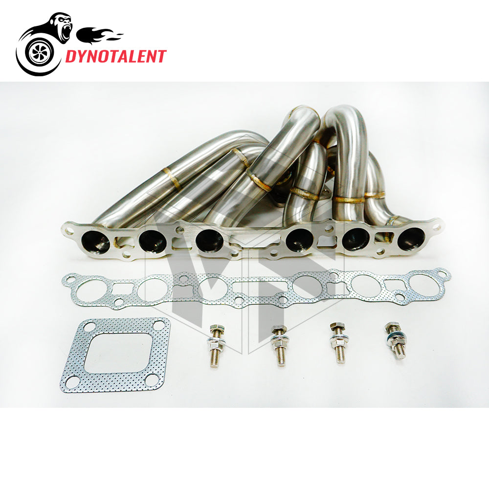 Dynotalent 3mm Thick Steam Pipe SS304 T4 Turbo Manifold for ToYoTa Supra 2JZ GE 1993-1998