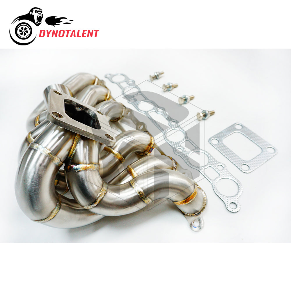 Dynotalent 3mm Thick Steam Pipe SS304 T4 Turbo Manifold for ToYoTa Supra 2JZ GE 1993-1998