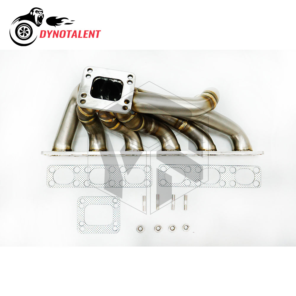 Dynotalent 3.0mm thick 42mm Sandblasting T3/T4 Turbo Manifold For BMW E30 E34 24V M50/M52/S50/S52