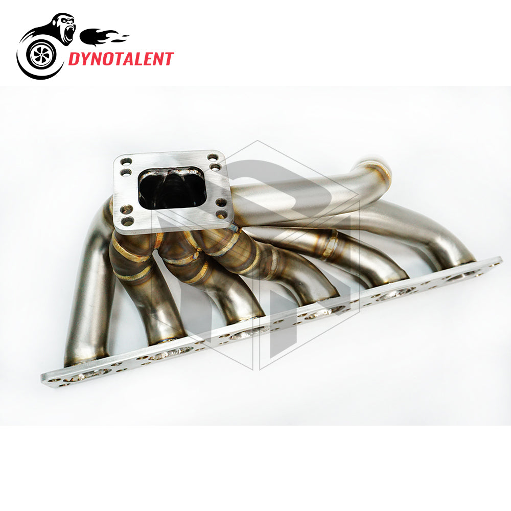 Dynotalent 3.0mm thick 42mm Sandblasting T3/T4 Turbo Manifold For BMW E30 E34 24V M50/M52/S50/S52