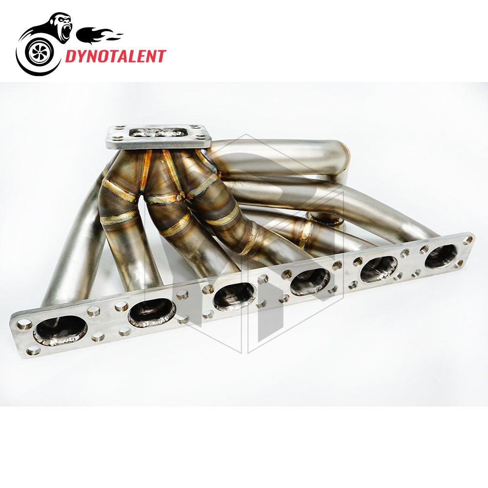 Dynotalent 3.0mm thick 42mm Sandblasting T3/T4 Turbo Manifold For BMW E30 E34 24V M50/M52/S50/S52