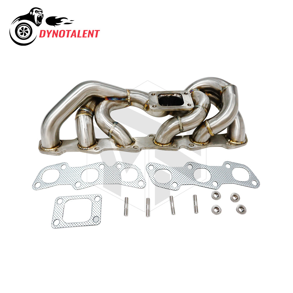 Dynotalent 42mm STAINLESS STEEL T3 Exhaust Low Mount Turbo MANIFOLD For RB20 RB25 Skyline R32 R33 R34 RB20DET