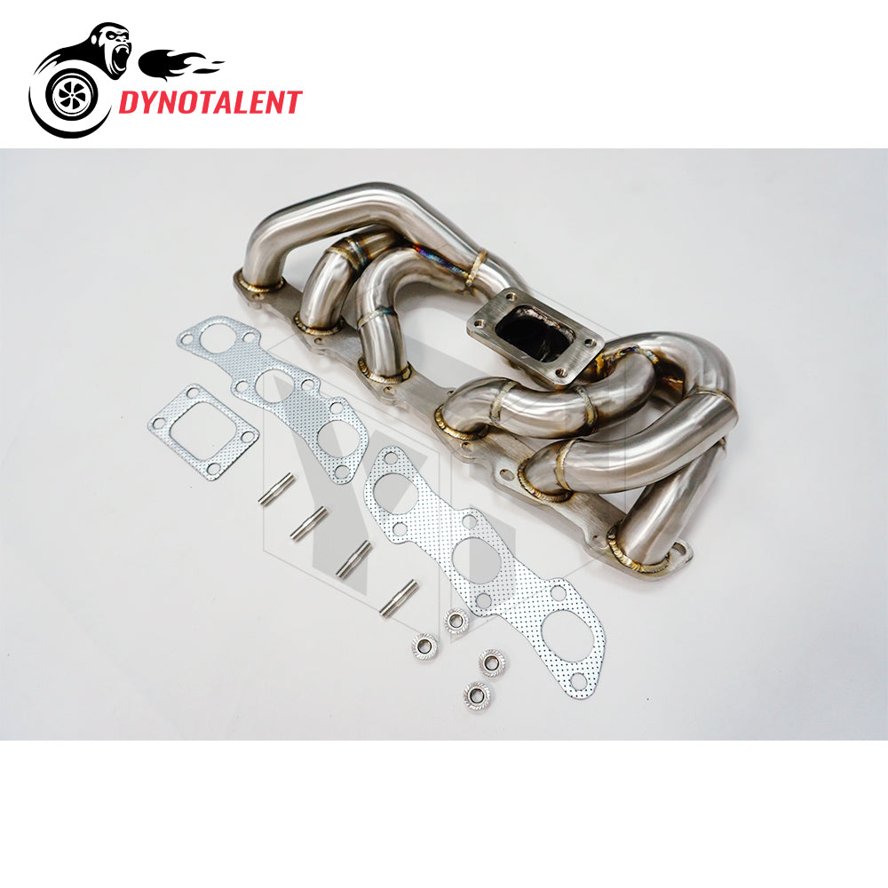 Dynotalent 42mm STAINLESS STEEL T3 Exhaust Low Mount Turbo MANIFOLD For RB20 RB25 Skyline R32 R33 R34 RB20DET