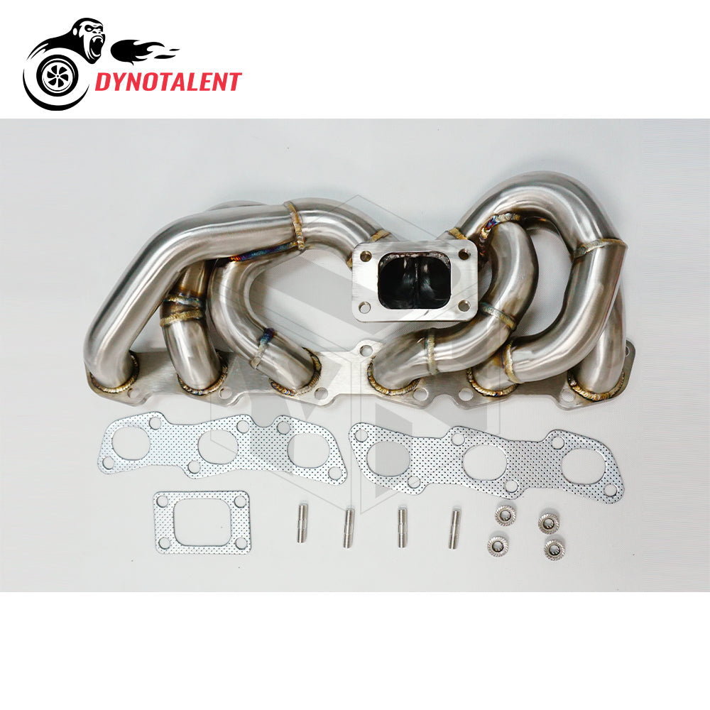Dynotalent 42mm STAINLESS STEEL T3 Exhaust Low Mount Turbo MANIFOLD For RB20 RB25 Skyline R32 R33 R34 RB20DET