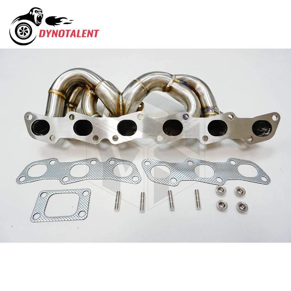 Dynotalent 42mm STAINLESS STEEL T3 Exhaust Low Mount Turbo MANIFOLD For RB20 RB25 Skyline R32 R33 R34 RB20DET