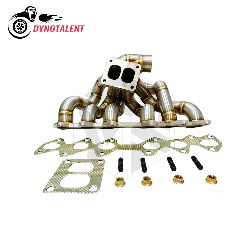 Dynotalent 3.0mm steam pipe T4 Divided equal length Turbo Manifold for Toyota Supra 2JZ-GTE 1993-1998