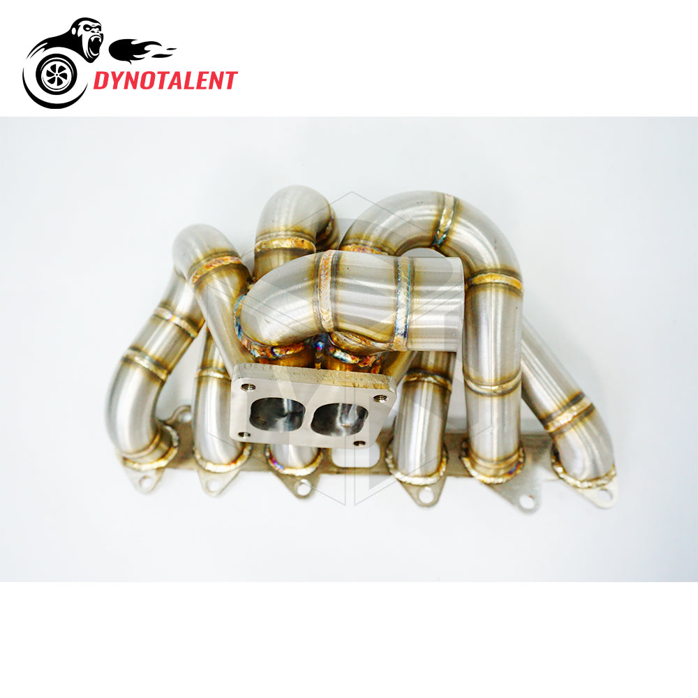 Dynotalent 3.0mm steam pipe T4 Divided equal length Turbo Manifold for Toyota Supra 2JZ-GTE 1993-1998