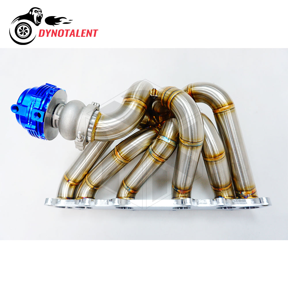 Dynotalent SS304 3.0mm Thick Steam Pipe T3 Flange 42mm OD Turbo Manifold With Wastegate For 1JZGTE VVTI