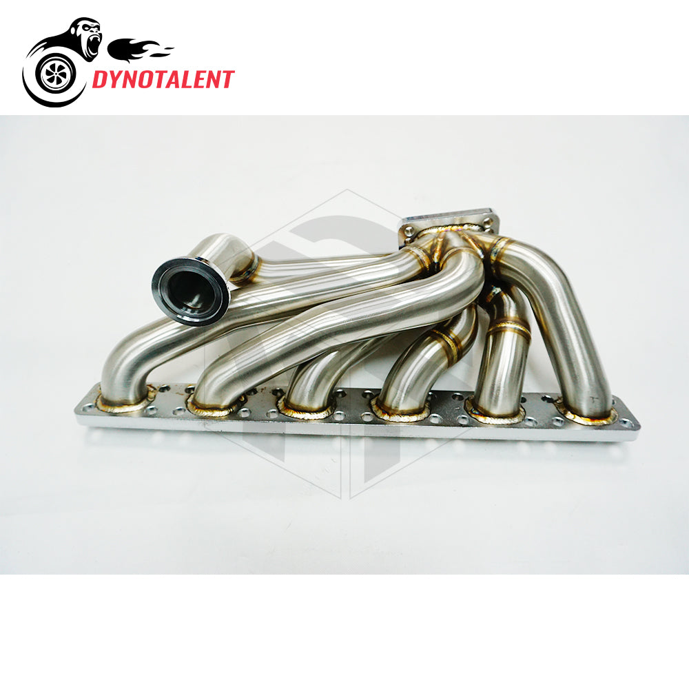 Dynotalent OD 42mm Brushed 3.0mm thick T3/T4 Turbo Manifold For BMW E30 E34 24V M50/M52/S50/S52