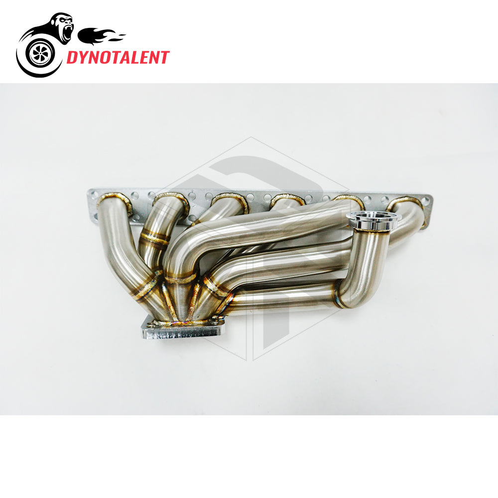 Dynotalent OD 42mm Brushed 3.0mm thick T3/T4 Turbo Manifold For BMW E30 E34 24V M50/M52/S50/S52