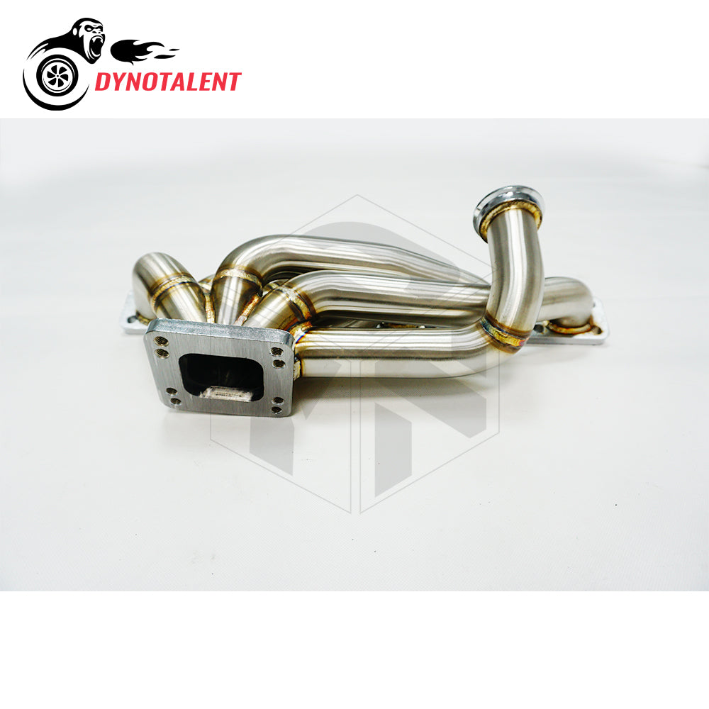 Dynotalent OD 42mm Brushed 3.0mm thick T3/T4 Turbo Manifold For BMW E30 E34 24V M50/M52/S50/S52