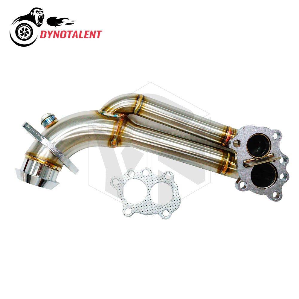 Dynotalent  42mm Mirror Polished Turbo Downpipe Stainless Steel 304 For Renault 5GT