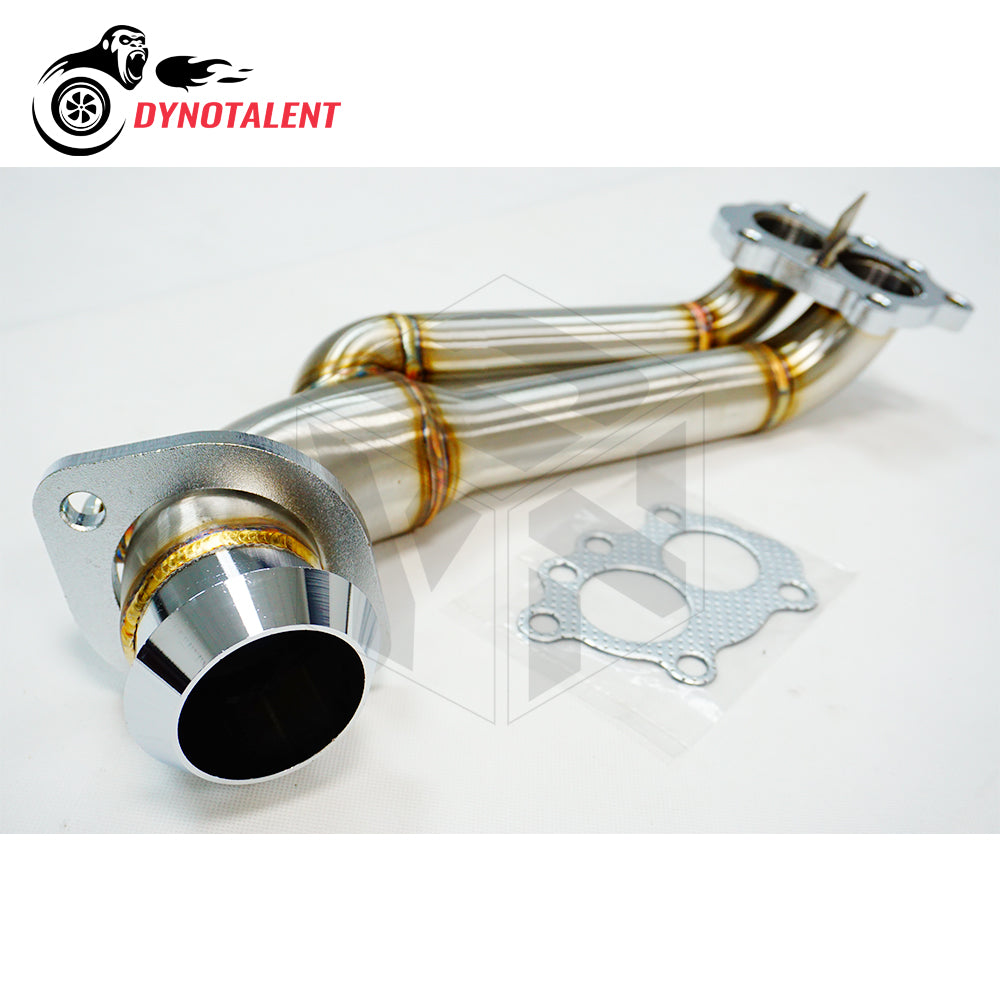 Dynotalent  42mm Mirror Polished Turbo Downpipe Stainless Steel 304 For Renault 5GT