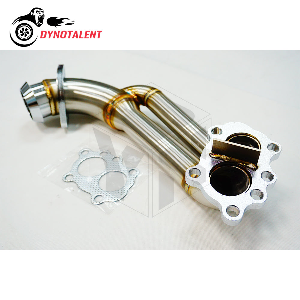 Dynotalent  42mm Mirror Polished Turbo Downpipe Stainless Steel 304 For Renault 5GT