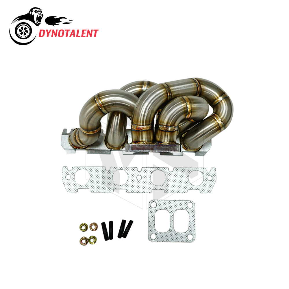 Dynotalent 42mm OD 3mm Stainless Steel 3mm T4 Twin Turbo Manifold for  AUDI A3 S3 A5 Q5 A6 TT/TTS GOLF MK5/6 JETTA EA888 Gen2 EA113 1.8T 20V VAG engines