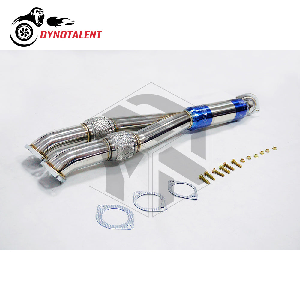 Dynotalent Titanize Catless Y-Pipe SS304 Downpipe For Nissan GTR R35 2009+