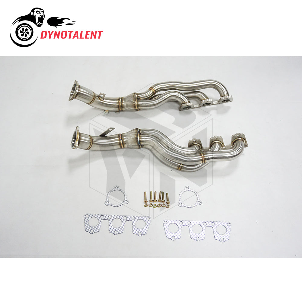 Dynotalent SS304 Long Tube Exhaust Header For AUDI B8 3.0T S4 and S5 A7 A8 Q5 SQ5 3.0 TFSI V6