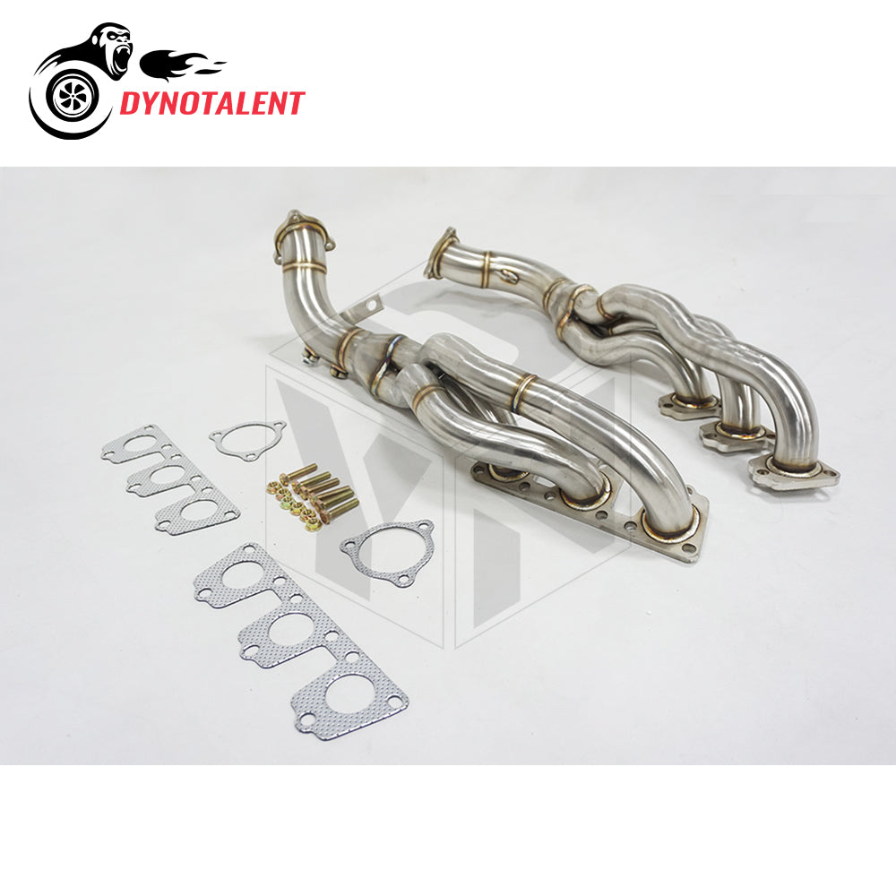 Dynotalent SS304 Long Tube Exhaust Header For AUDI B8 3.0T S4 and S5 A7 A8 Q5 SQ5 3.0 TFSI V6