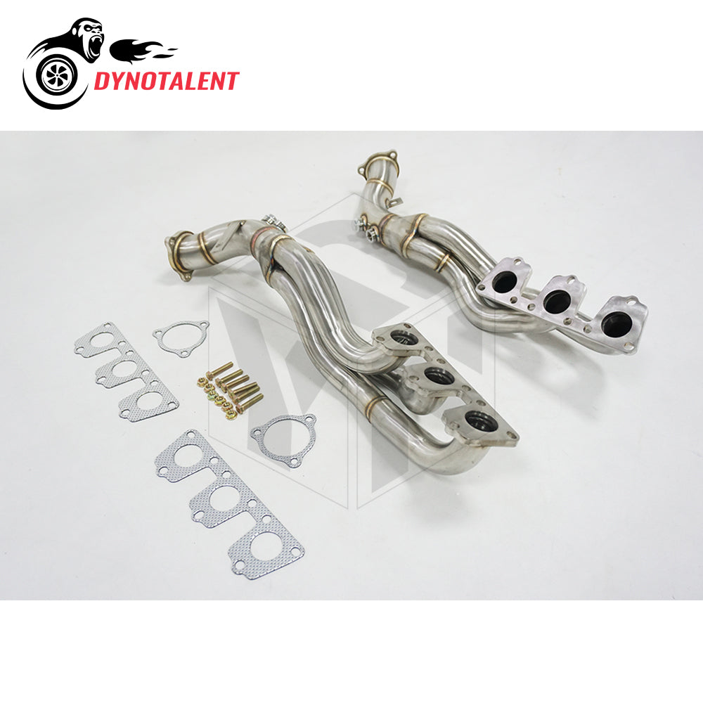 Dynotalent SS304 Long Tube Exhaust Header For AUDI B8 3.0T S4 and S5 A7 A8 Q5 SQ5 3.0 TFSI V6