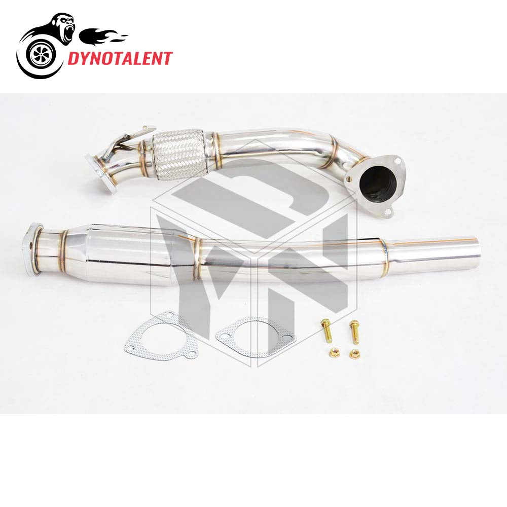Dynotalent  3.0'' High Flow 200 cell Metal Sports Cat with Downpipe S3 8L & TT 8N Seat Le on 1.8T