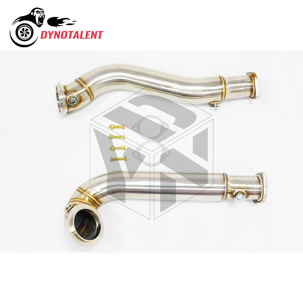 Dynotalent SS304 3.0'' Exhaust Downpipe For N54 engine E60 535I XDrive 535XI 2008-2010