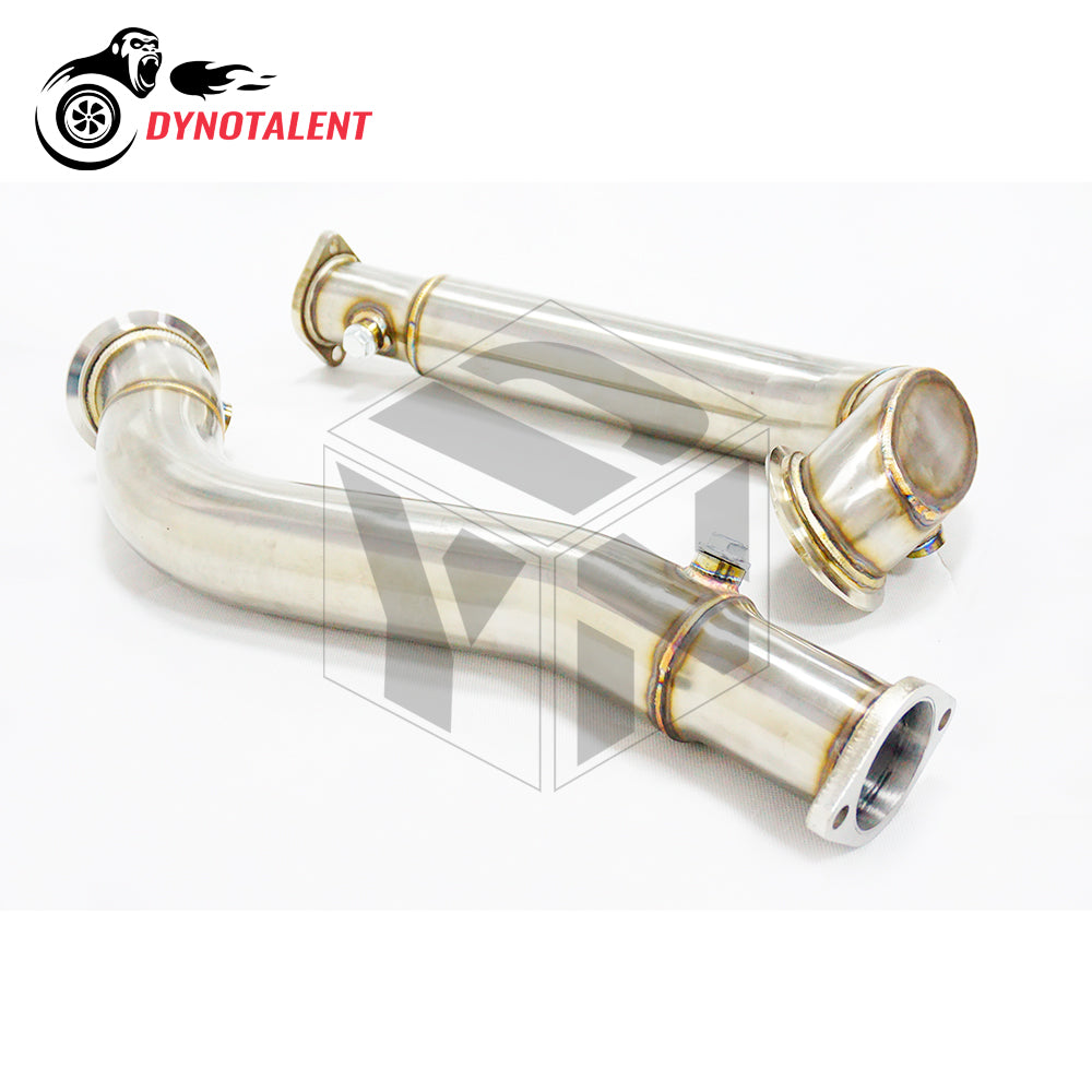 Dynotalent SS304 3.0'' Exhaust Downpipe For N54 engine E60 535I XDrive 535XI 2008-2010