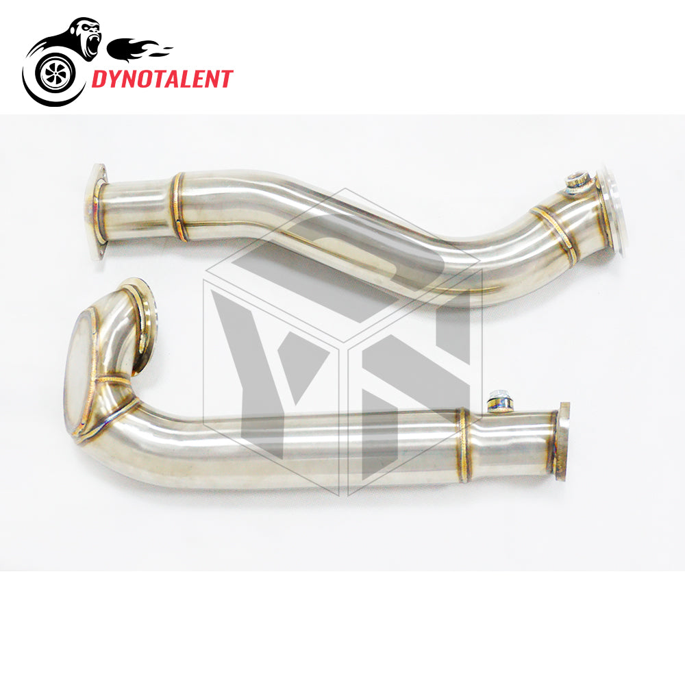 Dynotalent SS304 3.0'' Exhaust Downpipe For N54 engine E60 535I XDrive 535XI 2008-2010