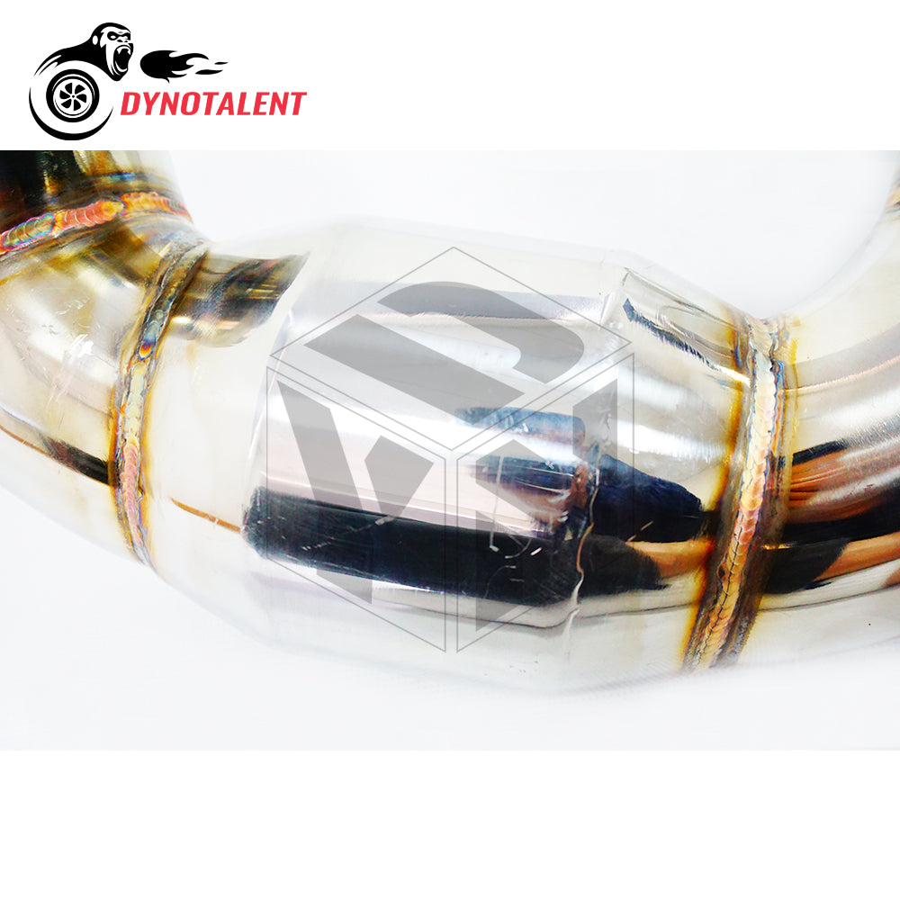 Dynotalent 3'' Turbo Stainless Downpipe with 200cell cat  SS304 for A3 S3 8V TT MK7 R 2.0T 2014+