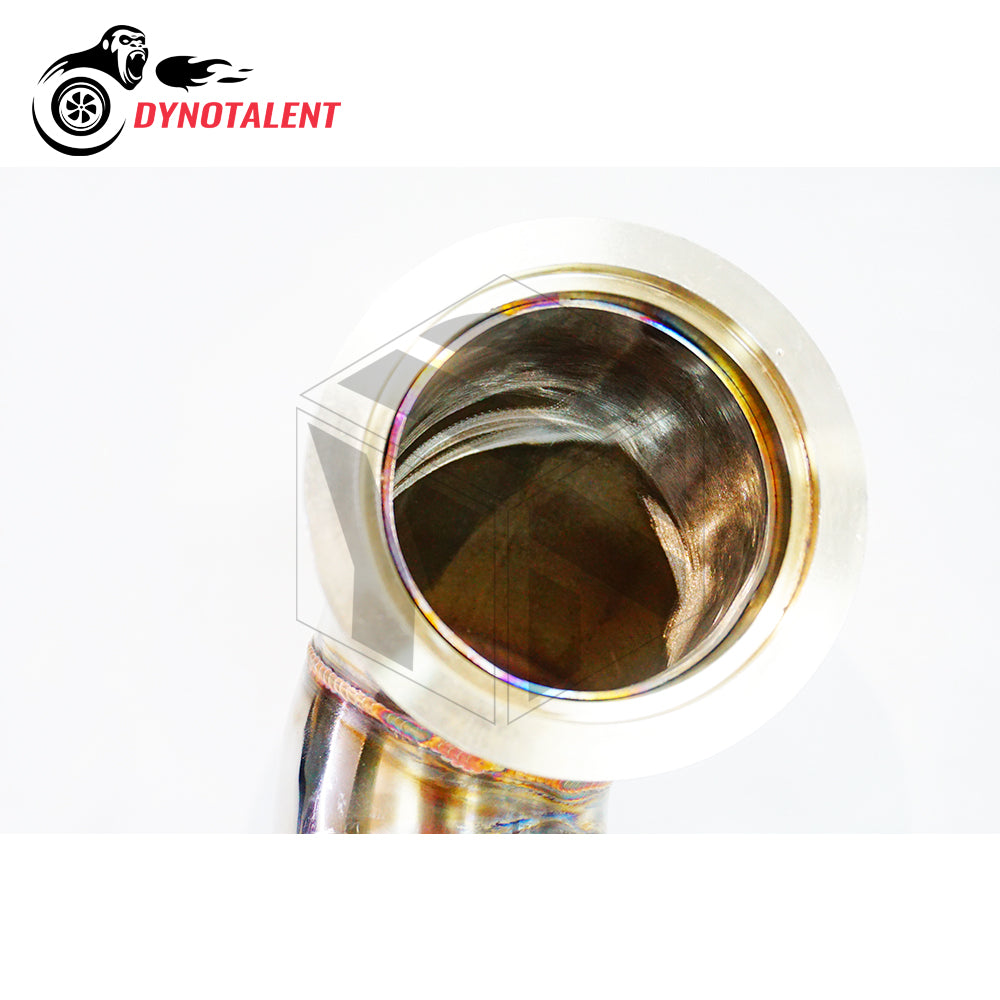 Dynotalent 3'' Turbo Stainless Downpipe with 200cell cat  SS304 for A3 S3 8V TT MK7 R 2.0T 2014+