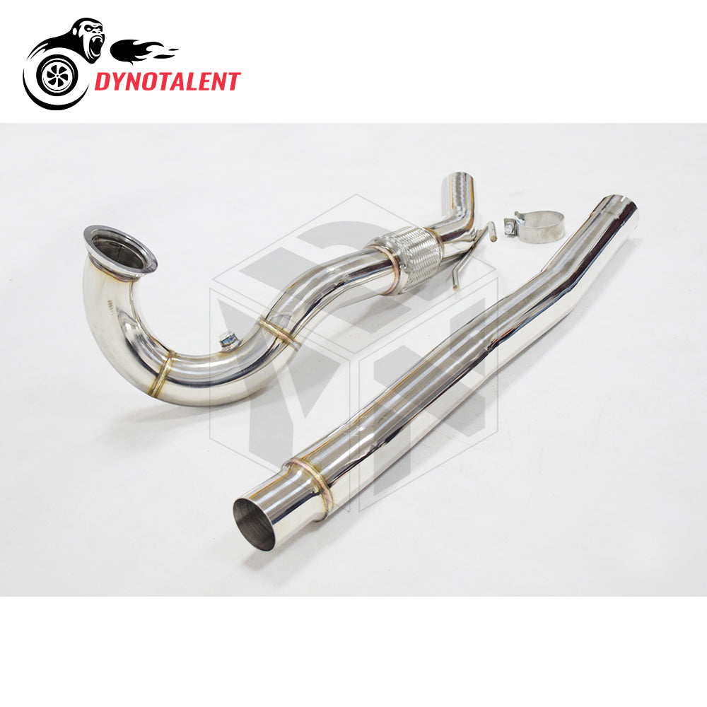 Dynotalent 3.0'' SS304 Stainless Catless Turbo Downpipe for A3 S3 8V TT / MK7 R 2.0 TFSI 2014+
