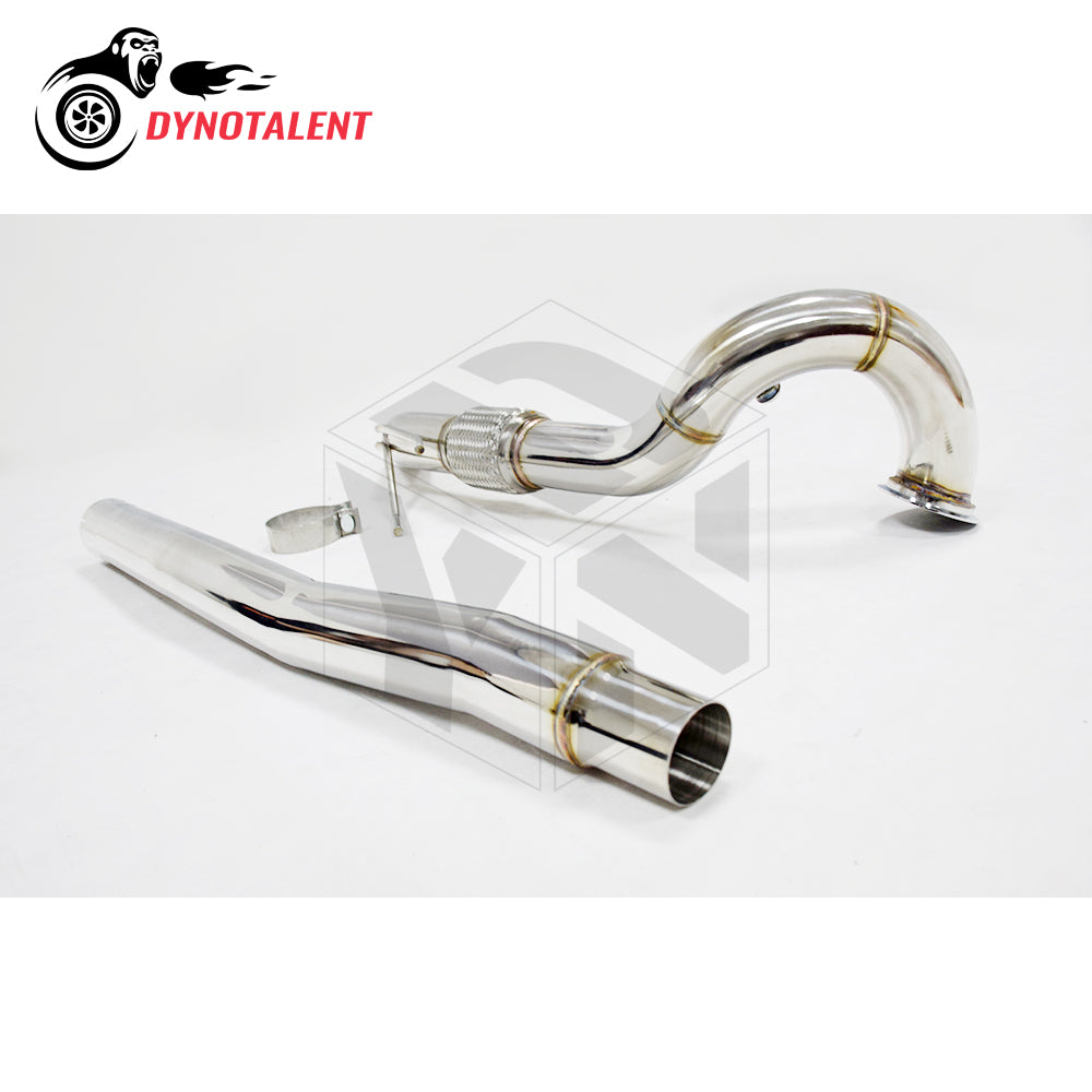 Dynotalent 3.0'' SS304 Stainless Catless Turbo Downpipe for A3 S3 8V TT / MK7 R 2.0 TFSI 2014+