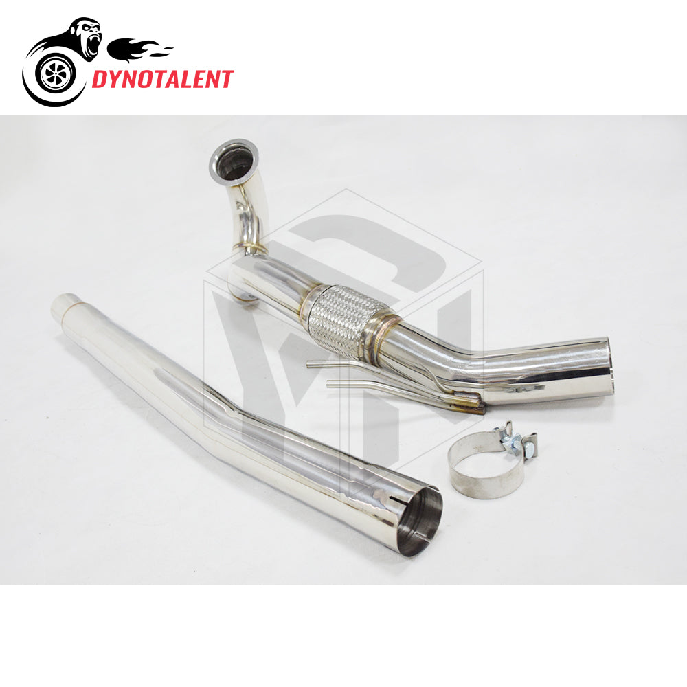 Dynotalent 3.0'' SS304 Stainless Catless Turbo Downpipe for A3 S3 8V TT / MK7 R 2.0 TFSI 2014+