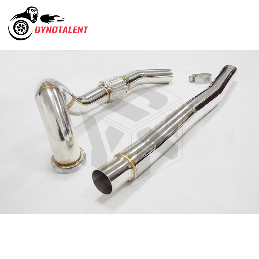 Dynotalent 3.0'' SS304 Stainless Catless Turbo Downpipe for A3 S3 8V TT / MK7 R 2.0 TFSI 2014+